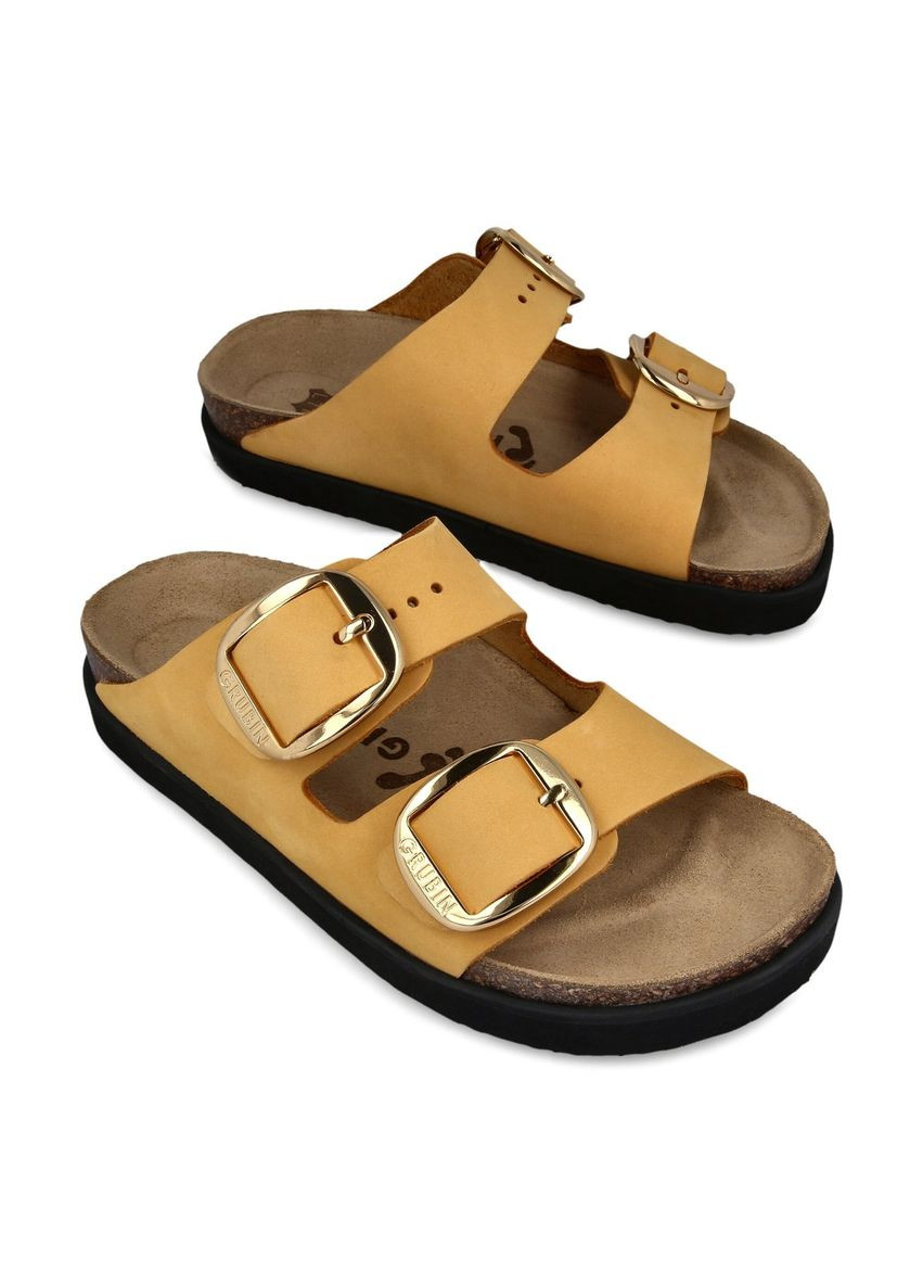 Желтые шлепанцы ортопедические женские adonis, (арт. gr-326361) ( ) Grubin