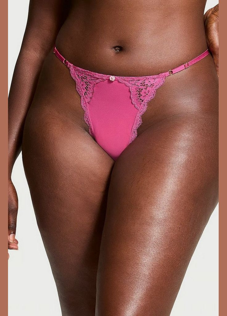 Трусики стринг Victoria's Secret 839558185 pink (339680760)