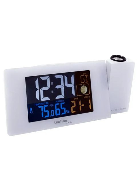 Настольные часы WT537 проекционные White (DAS301197) Technoline WT537 проекційний White (356149557)