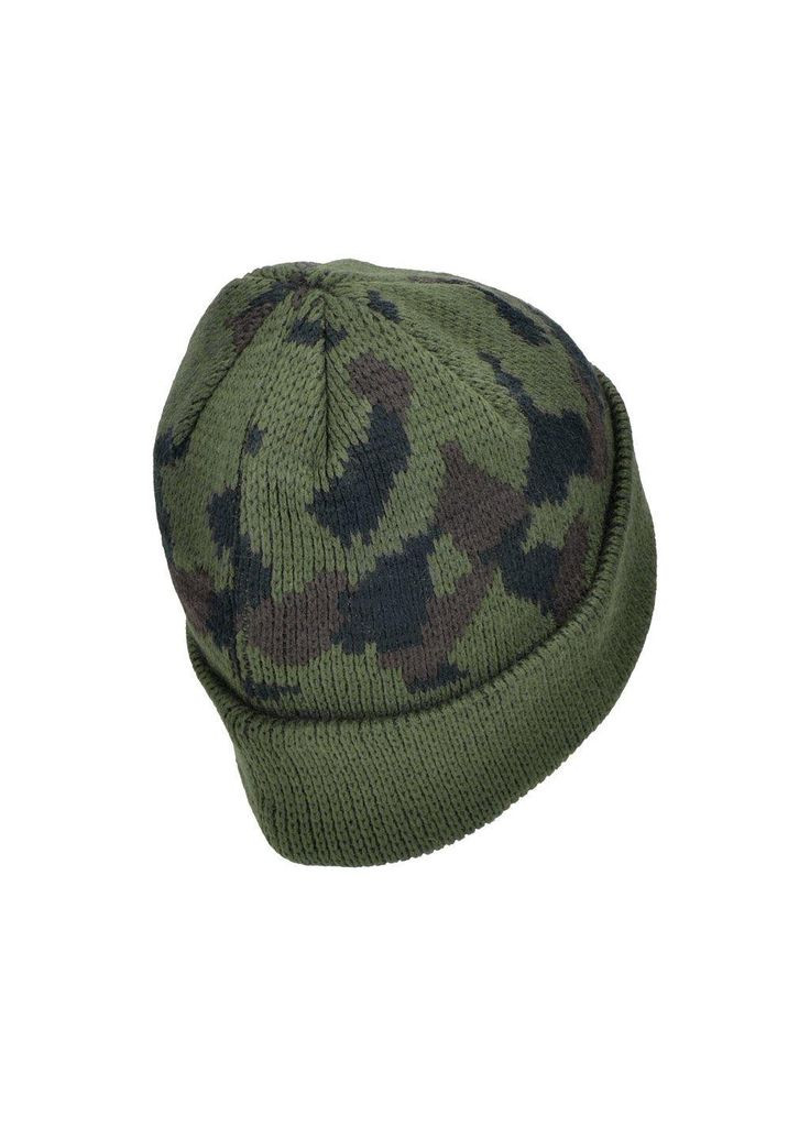 Шапка акрилова грубої в'язки Beanie CapWoodland Mil-Tec (315821896)