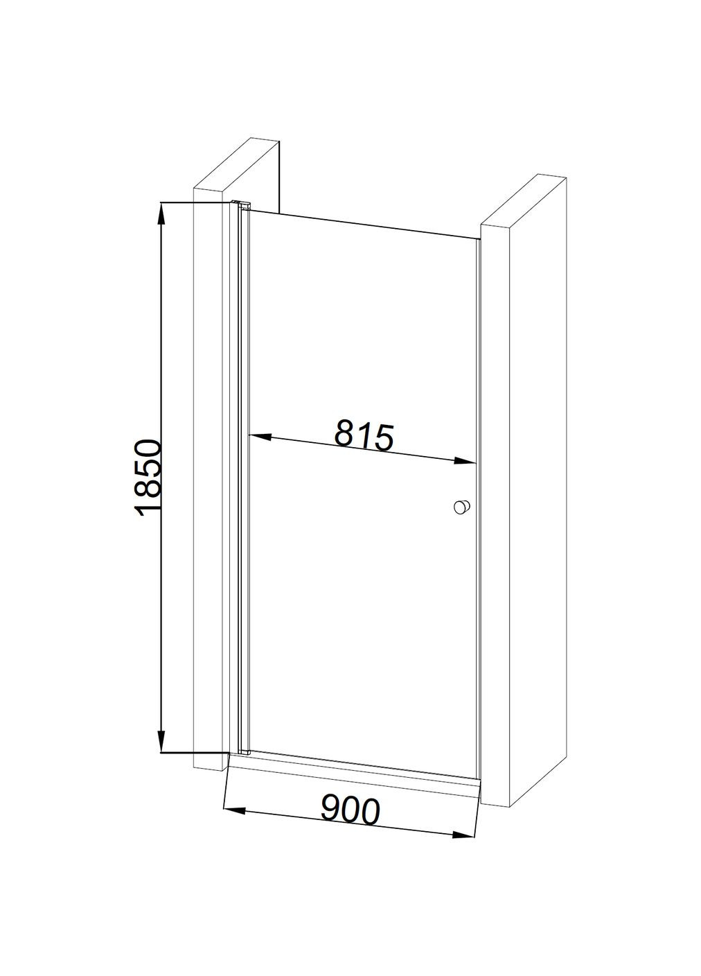 Душові двері PROSNA 90TCW.Line (90W.Line) (1уп.) Bravo (299997427)