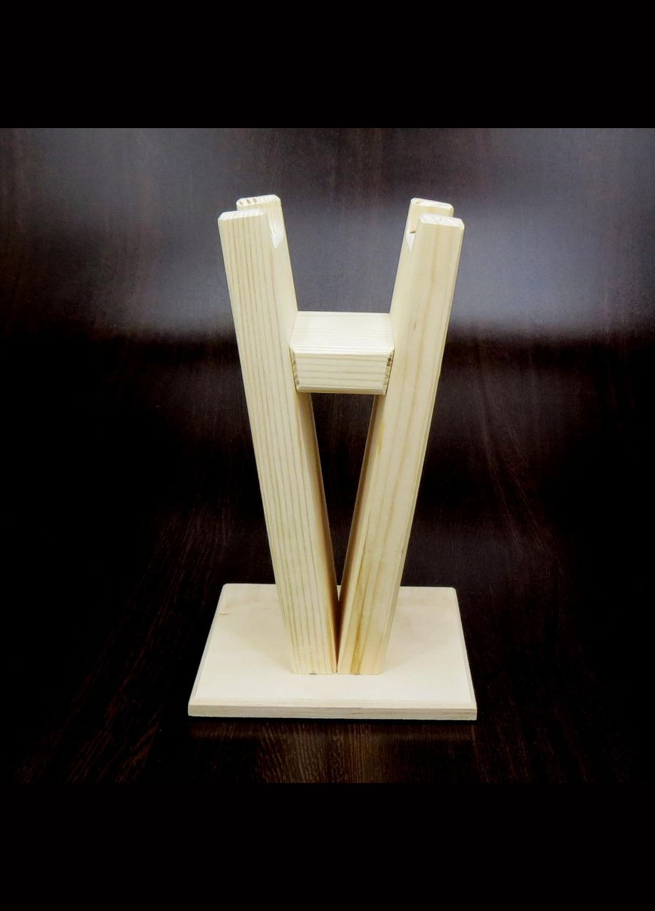 Стійка для навушників з дерева Сінатра бланже (НУП-000501) No Brand (328414390)