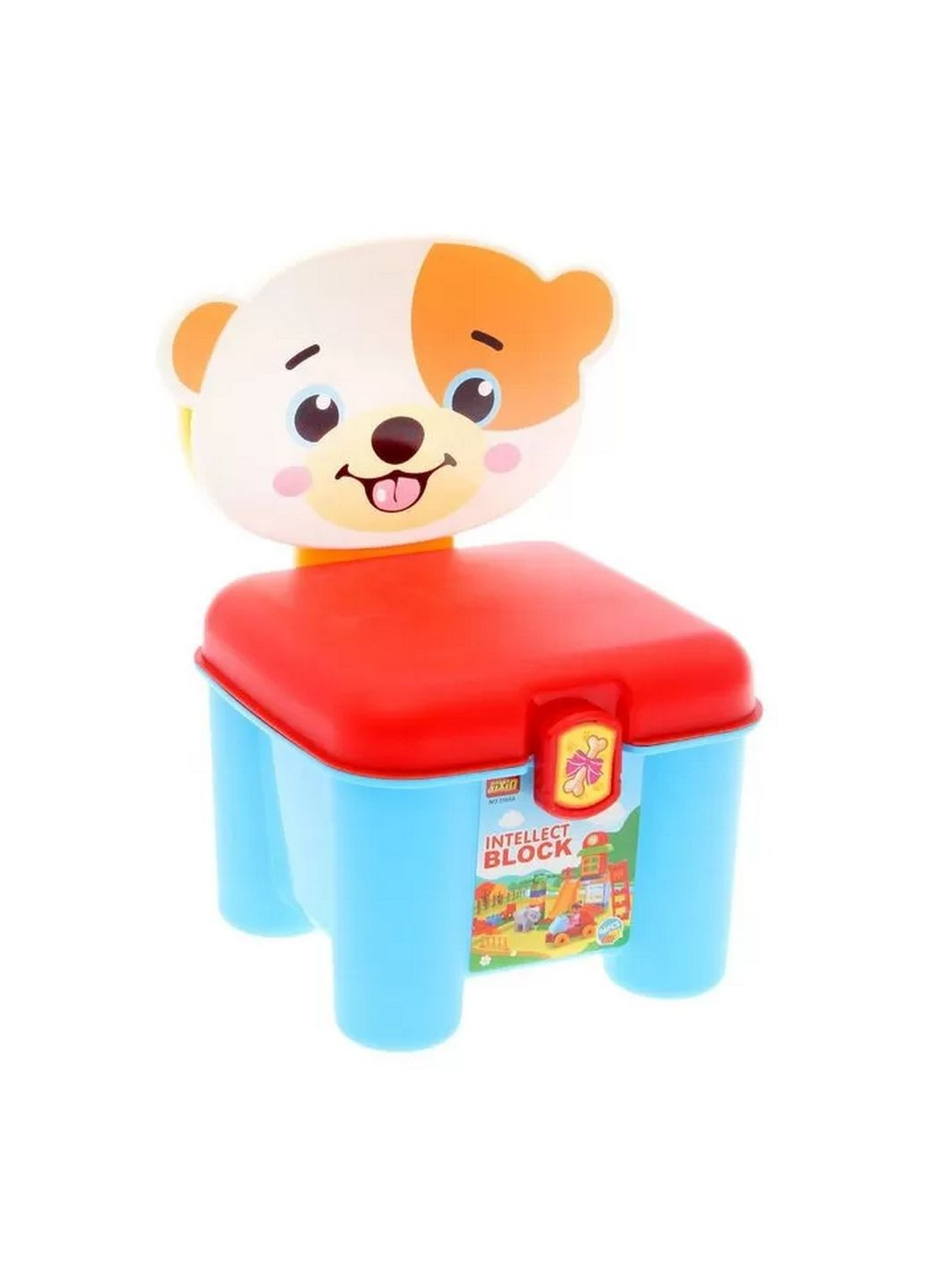 Детский конструктор "собачка" для малышей в чемодане-стульчике Bambi (282585582)
