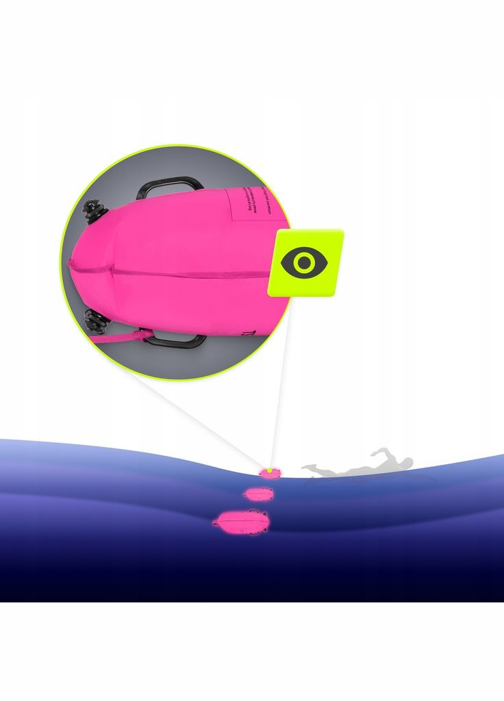 Буй для плавання надувний 2 в 1 Pink () TSUNAMI P-5907739314031 (275333921)