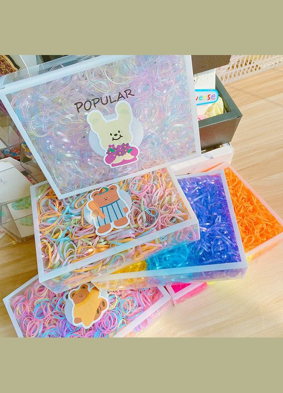 Набір гумок для волосся Color 3 11709 1600 шт Fashion (364753959)