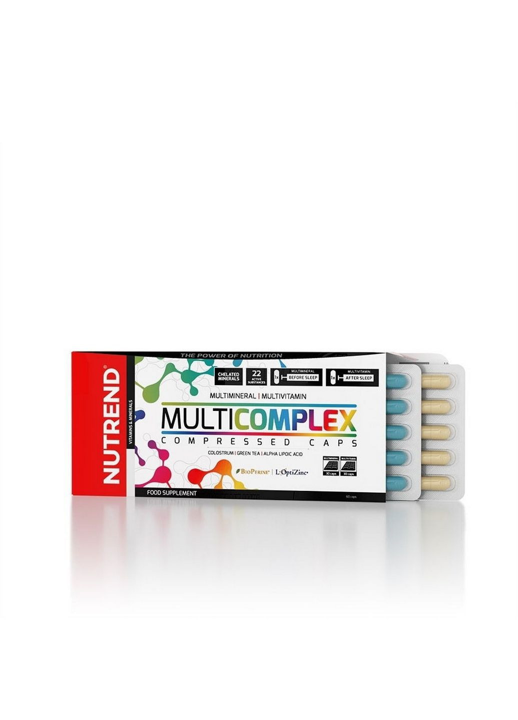 Вітаміни та мінерали MultiComplex Compressed, 60 капсул Nutrend (293421677)