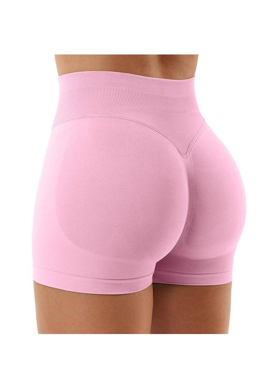 Шорти жіночі спортивні пуш-ап 18924 M ніжно-рожеві Fashion (336874092)