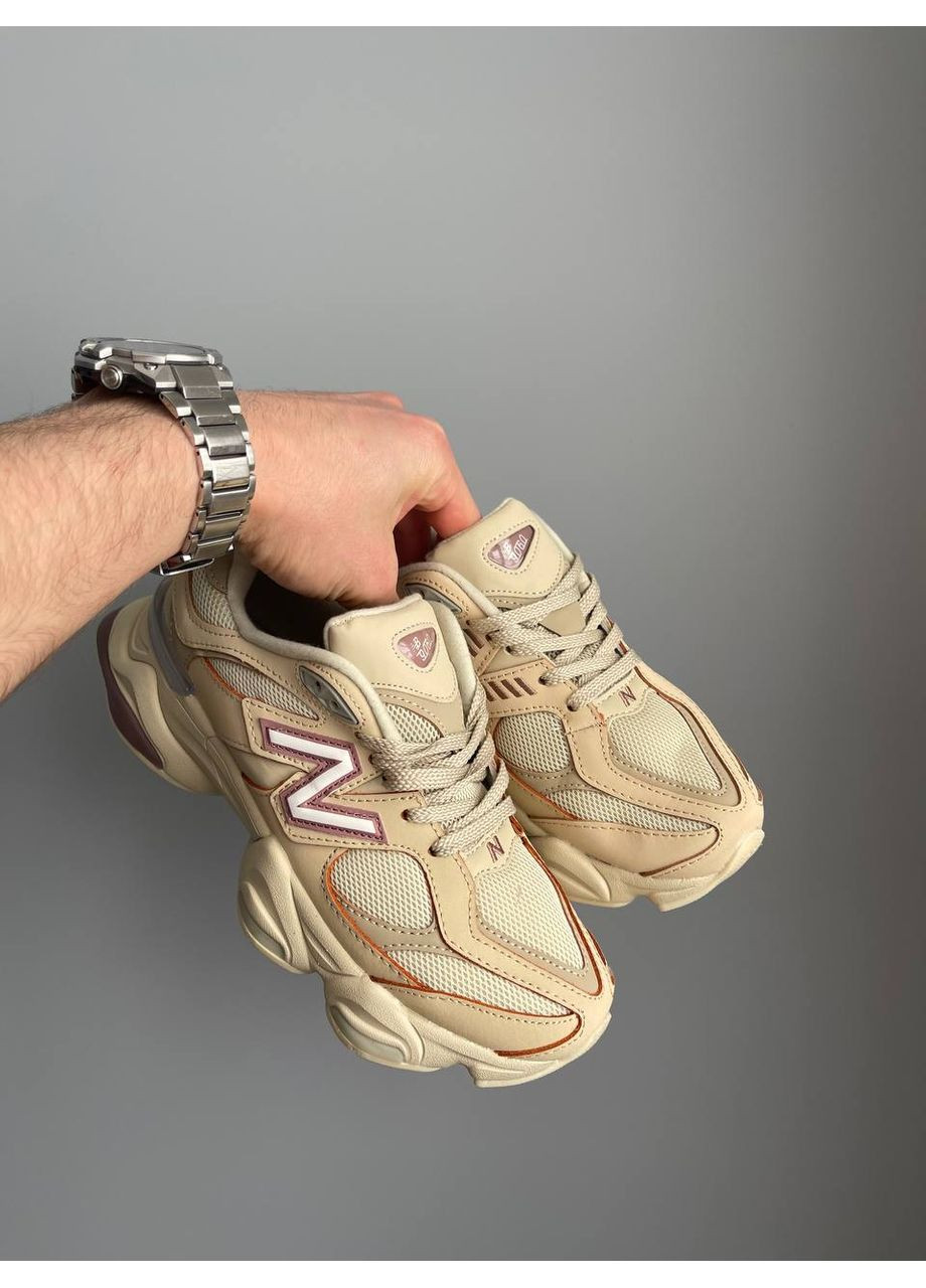 Бежеві Осінні кросівки чоловічі і жіночі new balance 9060 'bone sparrow' | нью беланс 9060 бежеві No Brand