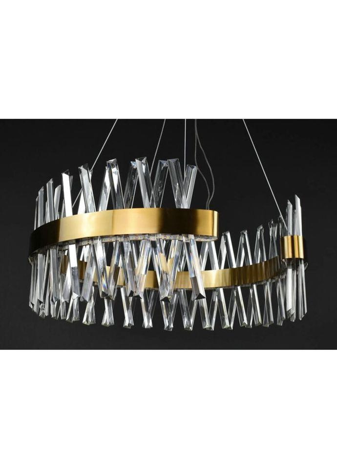 Люстра светодиодная подвесная LED светильник для квартиры на потолок лэд 27223 Латунь 45-170х80х80 см. Sunnysky (324395745)