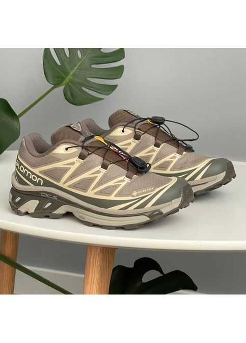 Кросівки жіночі і чоловічі Salomon XT-6 Gore-Tex Brown | Саломон ХТ-6 коричневі No Brand коричневі демісезони (361312677)