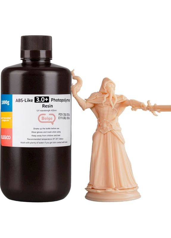 Фотополімерна смола ABS-like 3.0 plus 1 кг Beige (50.103.0209) Elegoo (361854383)