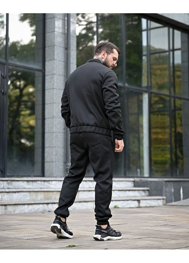 Чоловічий зимовий спортивний костюм на чорний флісі Freedom (363021767)