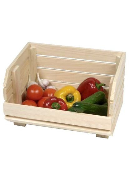 Стелаж для овочів і фруктів з дерева Фателіна 1 бланже (ЯХТ-110001) No Brand (327867841)