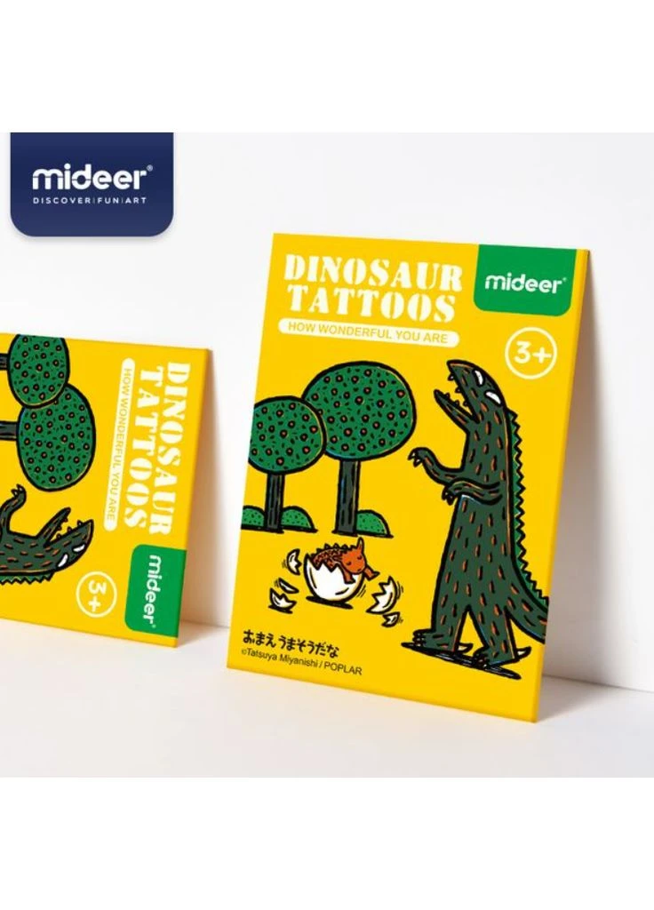 Дитячий набір тимчасових тату Mideer – 11 перекладних татуювань із динозаврами No Brand (382348844)