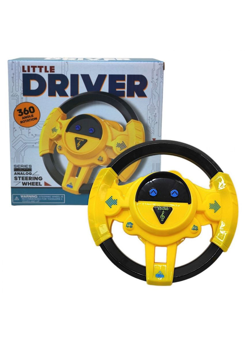 Руль музыкальный "Little Driver" (желтый) MIC (290251115)