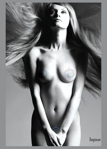 Украшения для груди и бикини FLAMBOYANT со стразами розово-фиолетовый No Brand (303910645)