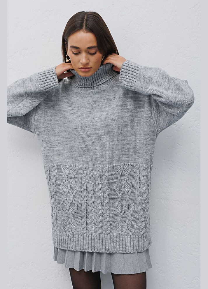 Серый демисезонный женский свитер Arjen