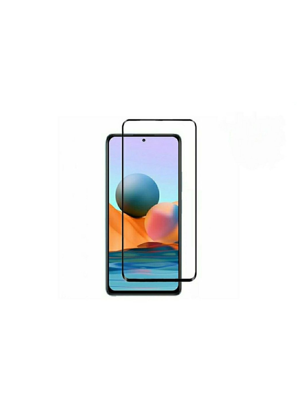 Закаленное защитное стекло на Xiaomi Redmi Note 10 Черная рамка X-level (335257980)