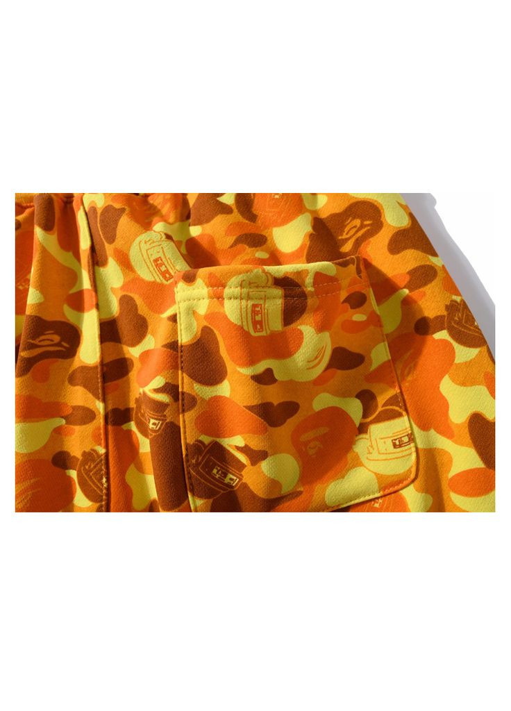 Шорти жовті Bape A Bathing Ape x PUBG Yellow Sweat Shorts Unisex (356677655)
