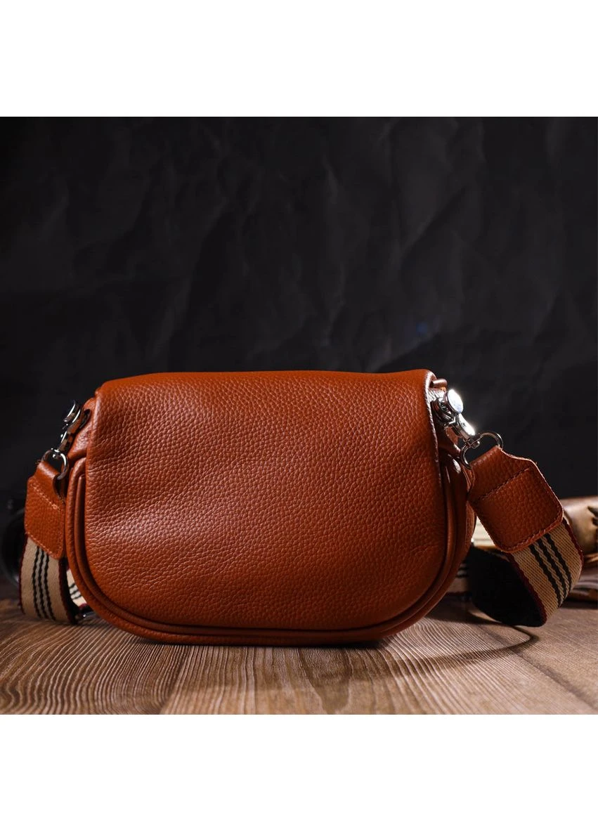 Шкіряна Жіноча Сумка Через Плече З Натуральної Шкіри Руда Seli Vintage (392698772)