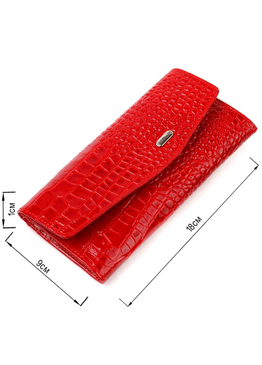 Привабливе жіноче портмоне з натуральної шкіри з тисненням під змію 21699 Canpellini (331913493)