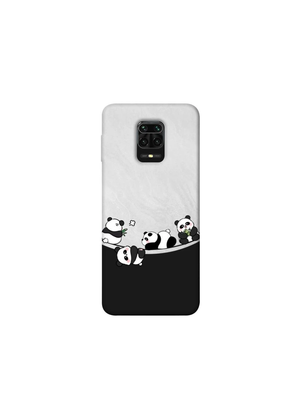 Чохол на Xiaomi Redmi Note 9s / Note 9 Pro / Note 9 Pro Max Four pandas Frontalka (379656751)