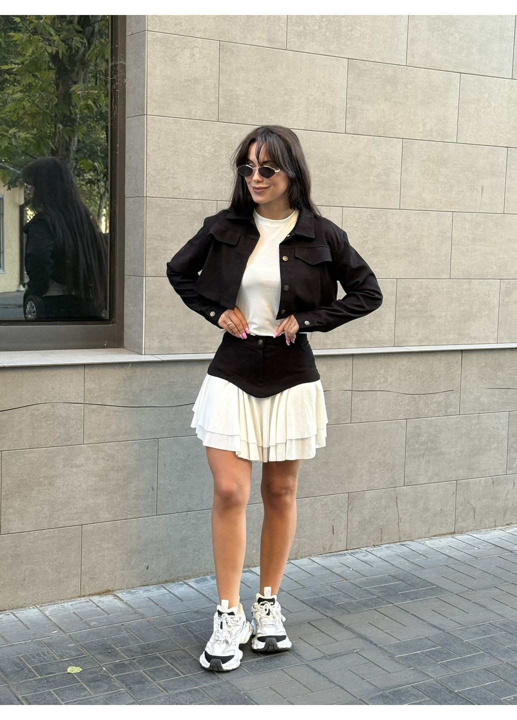 Вельветовий костюм зі спідницею та укороченим піджаком More_bboutique Костюм зі спідницею (359256341)