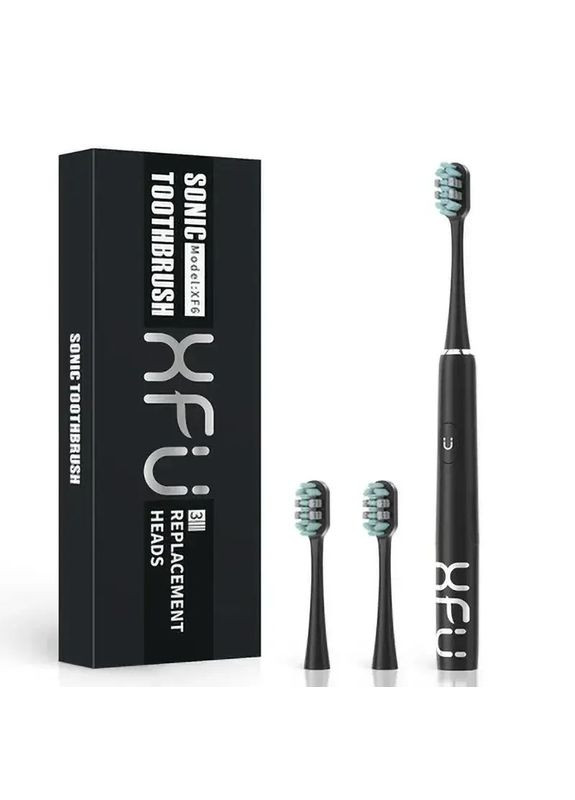 Электрическая зубная щетка XF6 XFU на батарейке AAA черная Seago (316495772)