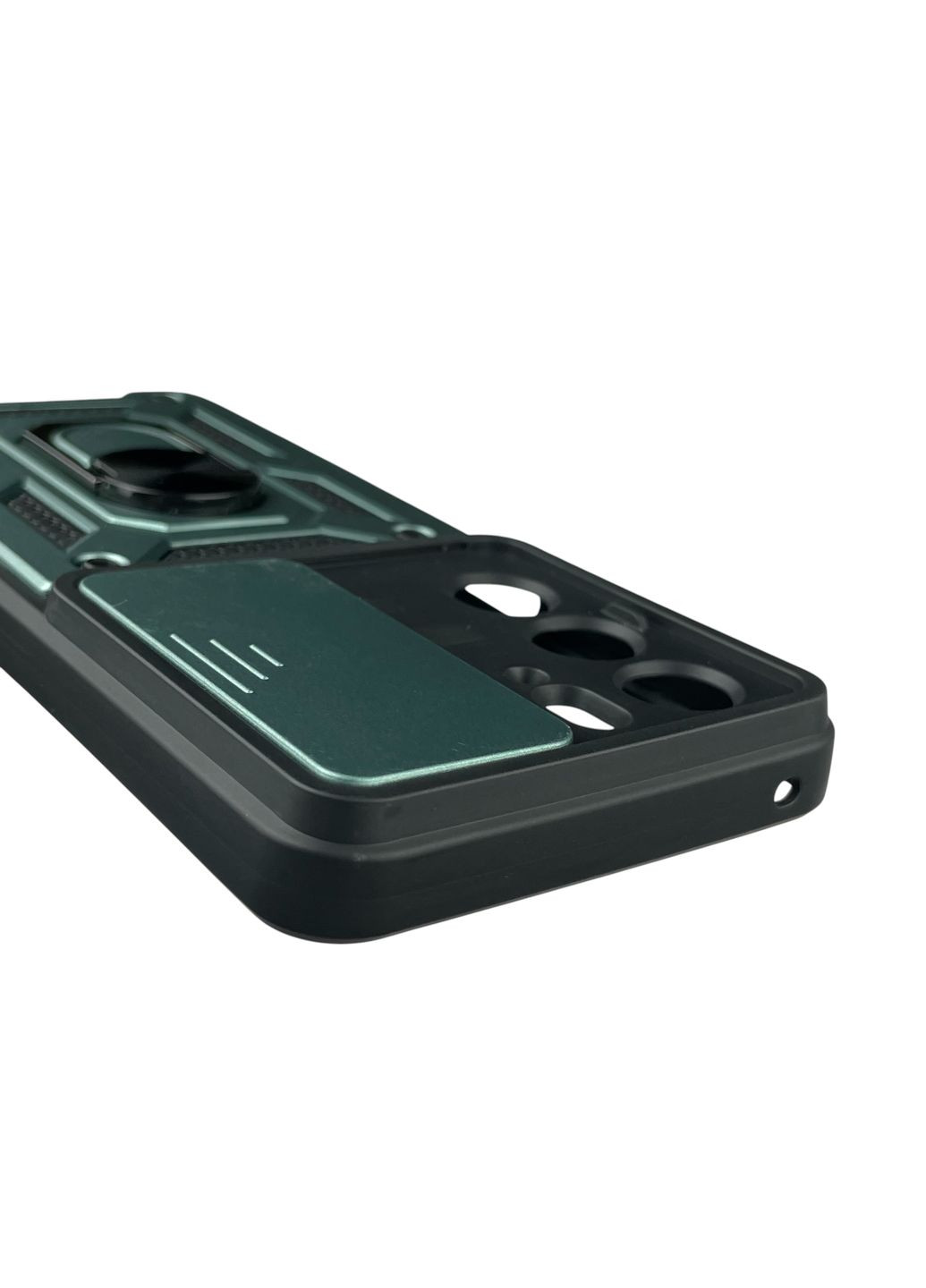 Чохол для C75 броньований з кільцем-тримачем підставкою зі шторкою на реалмі с75 зелений rg1 Realme (366387419)