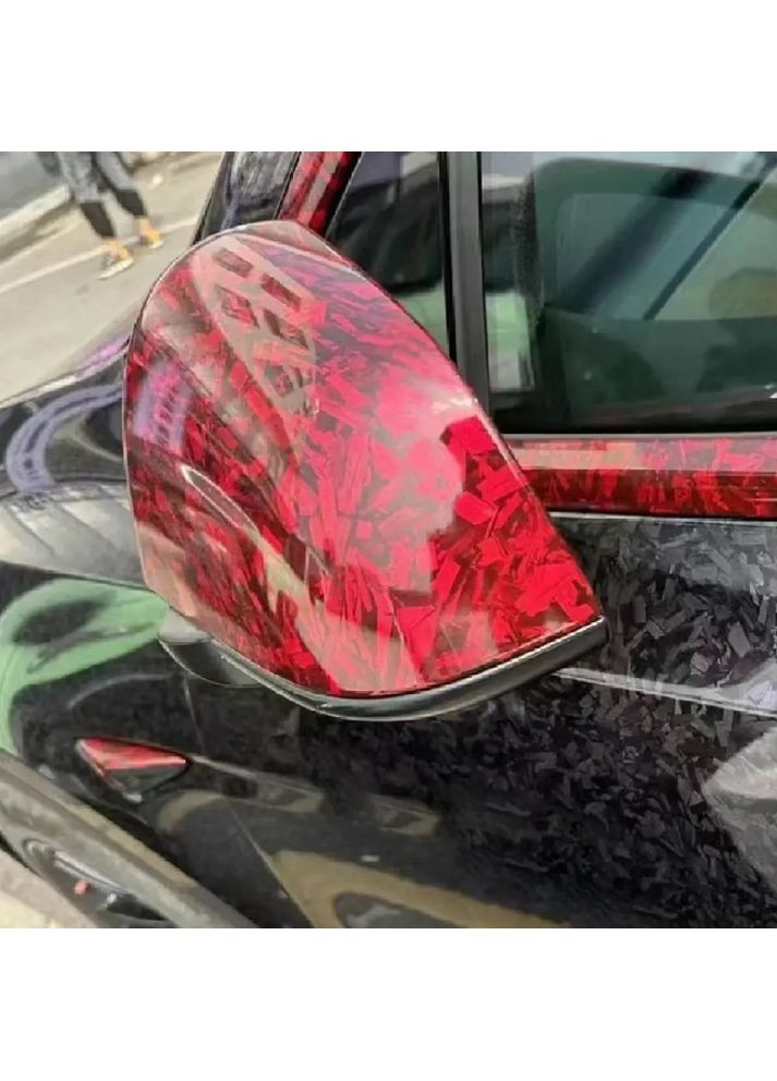 Защитная виниловая плёнка для авто мотоцикла ширина 30 см длина 150 см Flower Carbon Red No Brand (362495630)