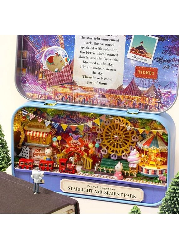 Міні румбокс у металевій скриньці Парк атракціонів DIY House Roombox Starlight amusement park Q-011 No Brand (362452863)