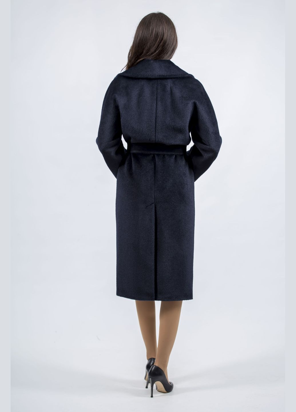 Темно-синє демісезонне Класичне вовняне жіноче пальто Comforlight®, синє, осінь-зима Stella Polare (темносиній, ), 41520 No Brand