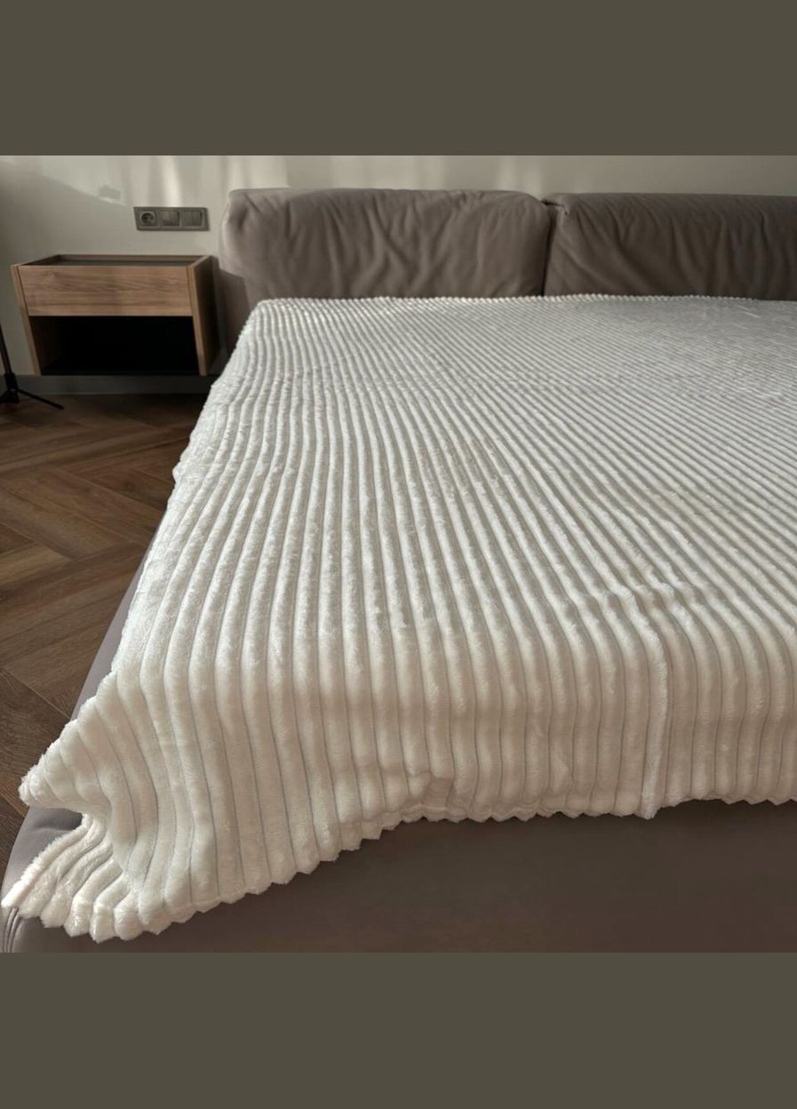 Плед-покривало флісовий євро молочний 200х220 Шарпей PST2_2 Ananasko (316504706)