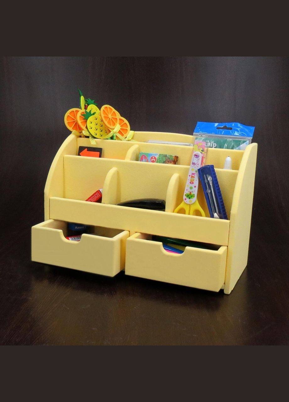 Органайзер настільний з дерева Едгар лимонад (КНЦ-001351) No Brand (328224976)