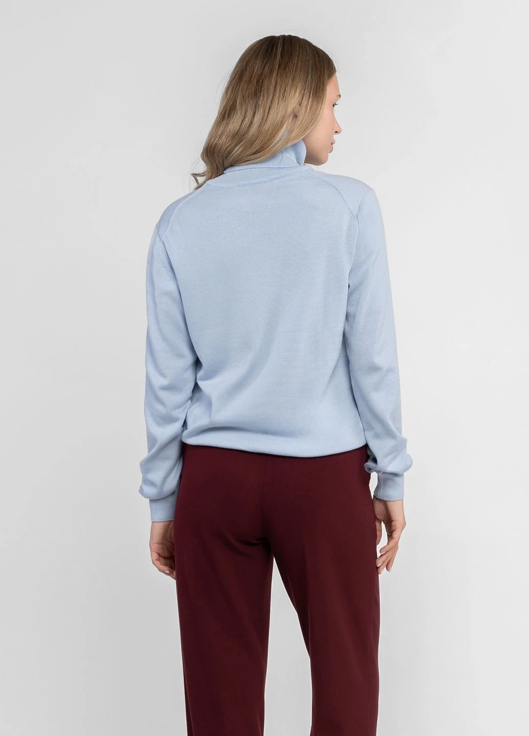 Блакитний зимовий джемпер жіночий блакитний Arber Roll-neck WD FF WTR-208