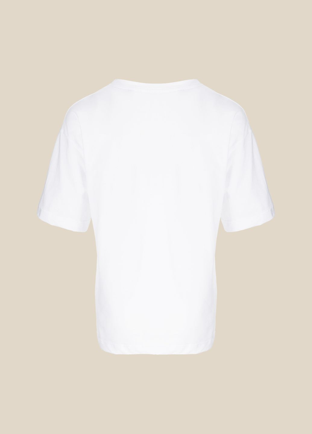 Белая летняя футболка LAWA