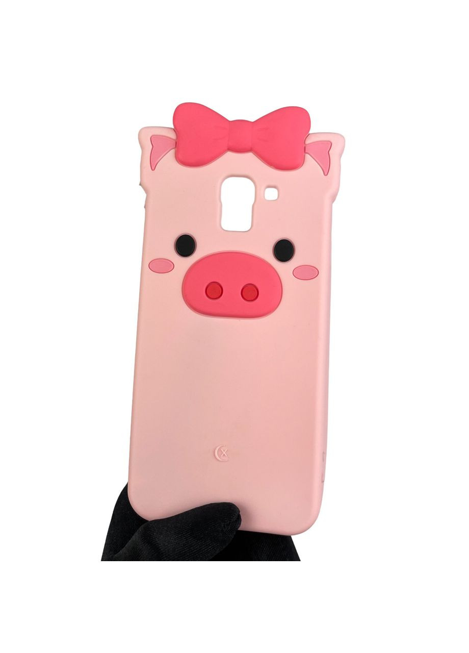 Чохол для Galaxy J6 2018 SM-J600 дитячий зі свинкою пепою на самсунг г6 рожевий Samsung (366018847)