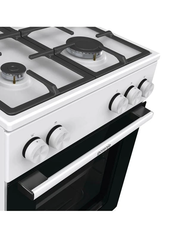 газовая плита 4 конфорки эмаль 50х85х59,4 см белая 70 л Gorenje