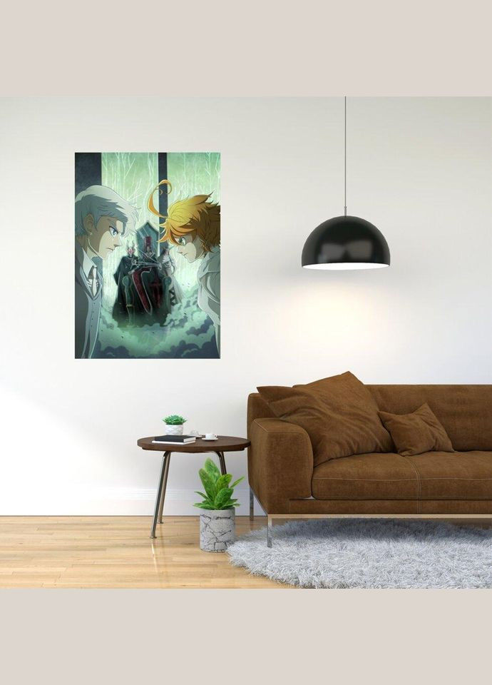 Плакат- с принтом The Promised Neverland - Обещанный Неверленд 15 A2 А0 Кавун постер (316210182)