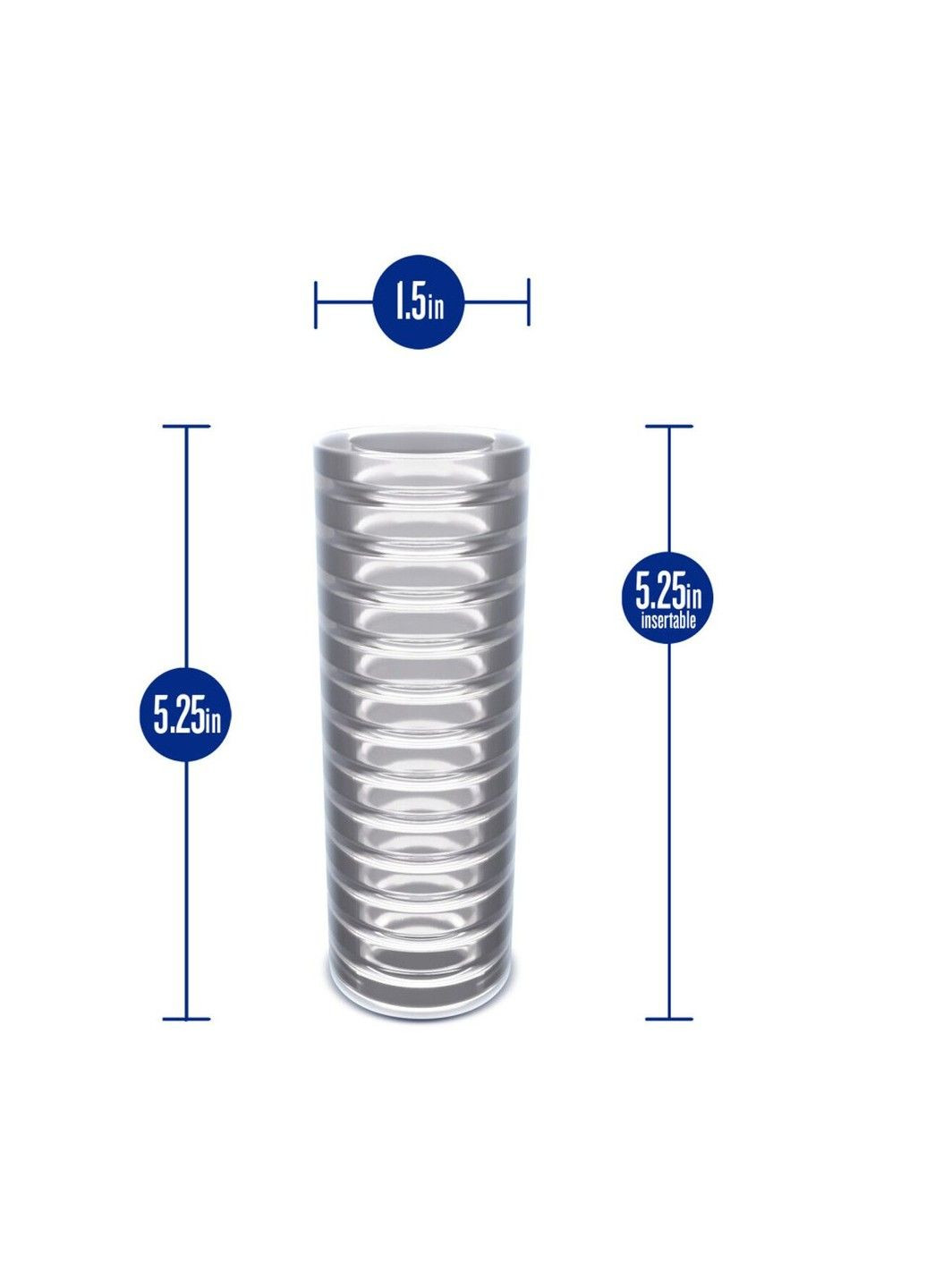 Мастурбатор Rize by - Ribz Glow in the Dark Masturbator - Clear Blush (348517609)