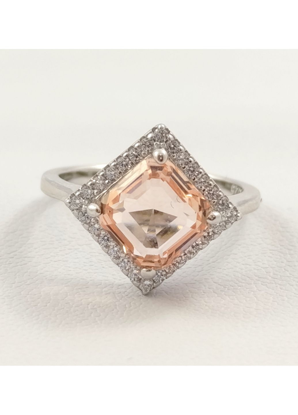 Серебряное кольцо с морганитом КТ462-мгц Shatlen Каблучка (356180647)