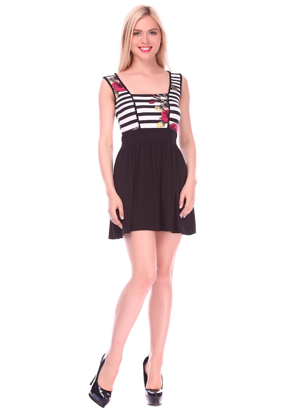 Чорна повсякденний сукня темно-синій Ysatis