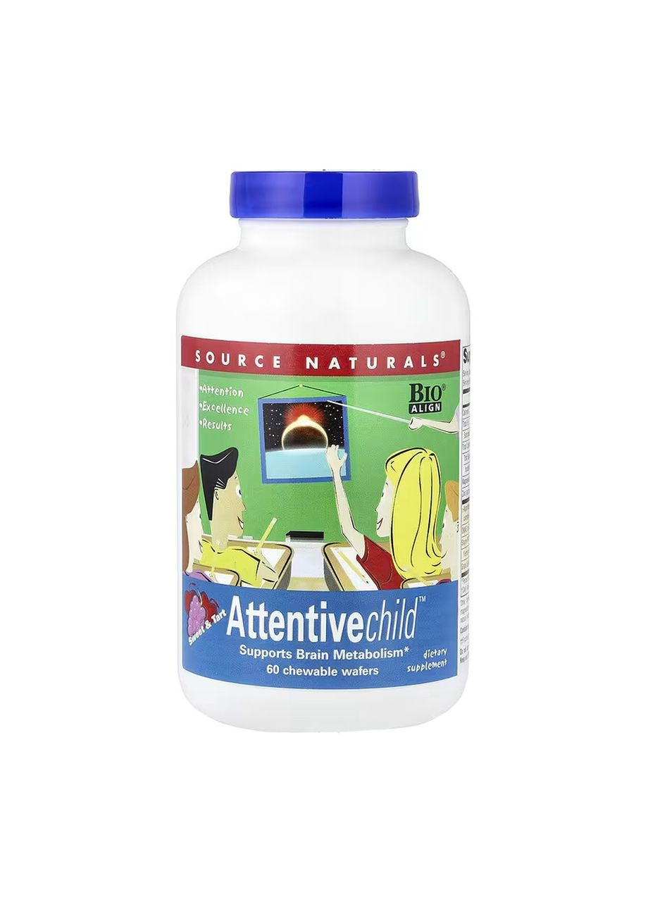 Attentive Child™ Fruit - 60 wafer Source Naturals (369396591)