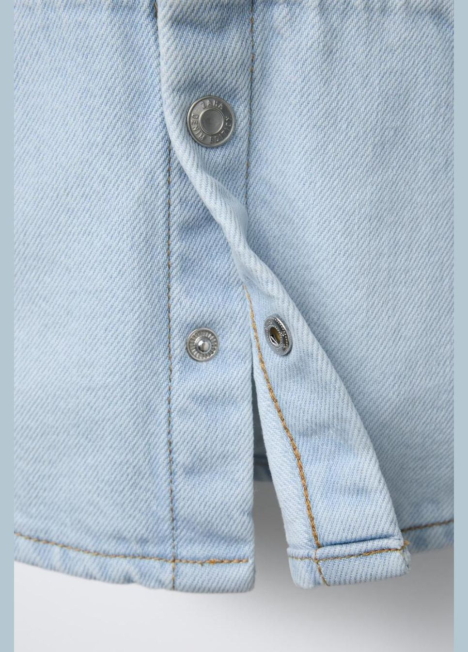 Голубая демисезонная джинсовая куртка детская для мальчика 110 см голубой (25070303) Zara