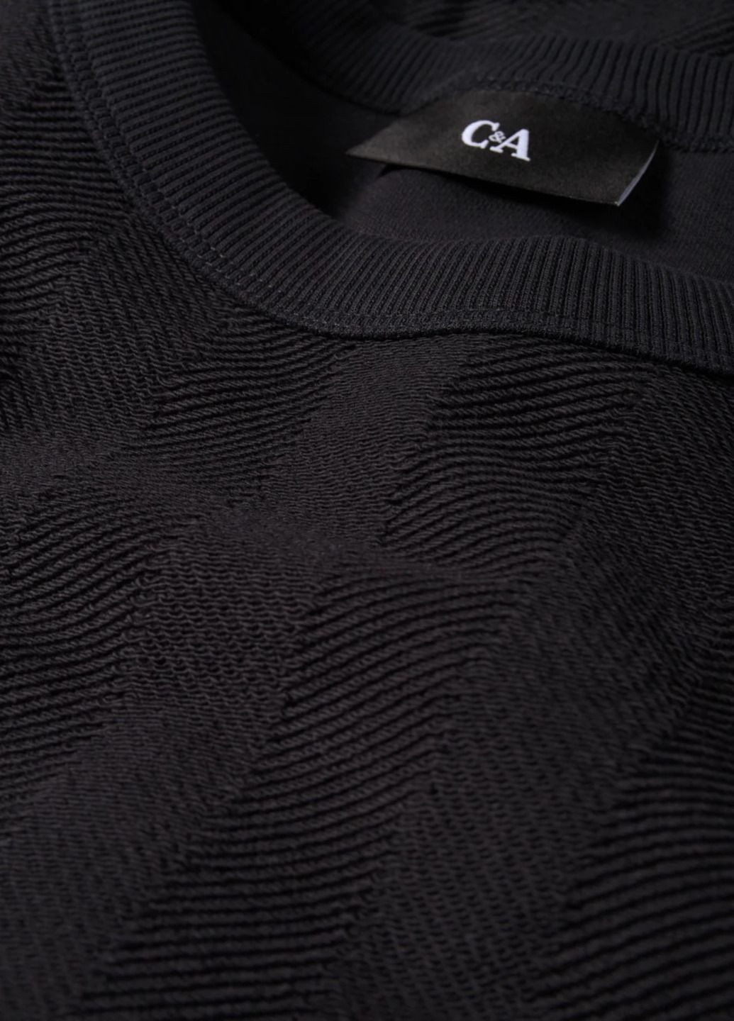Чорний світшот C&A однотонний (364825981)