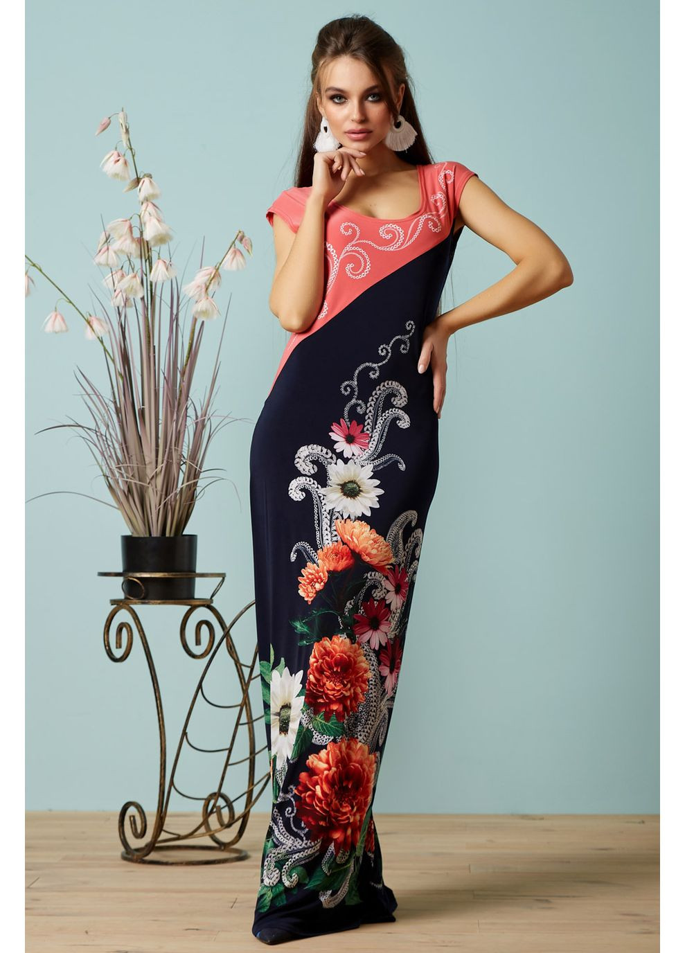 Синее платье 354.0791 Seventeen