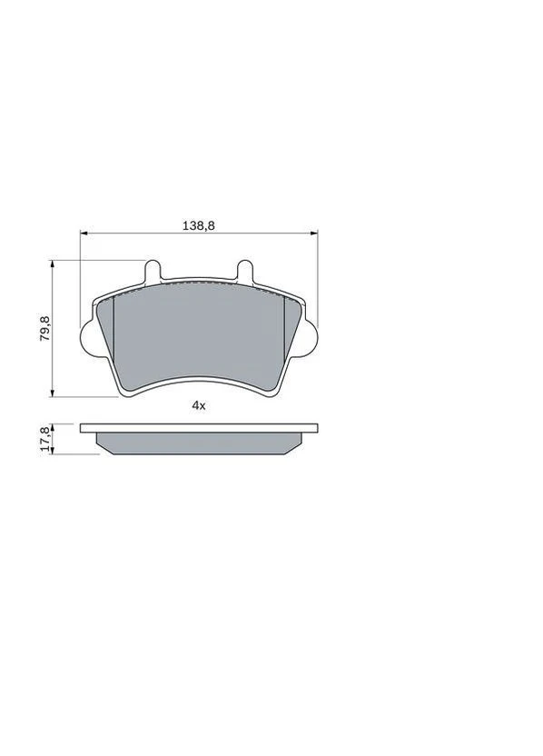Гальмівні колодки дискові Bosch (390287113)
