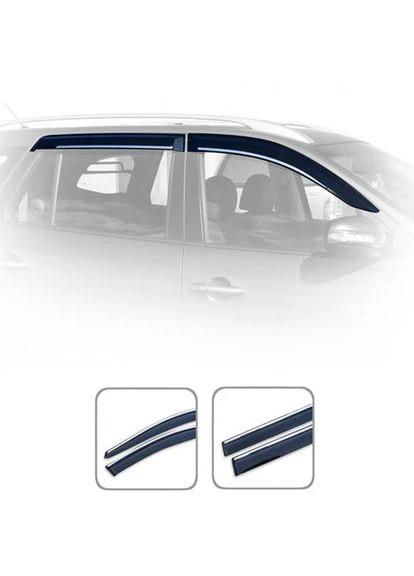 Дефлектори вікон Mercedes S-klasse W-222 2013 -> long База з Хром Молдінгом Hic (315605428)