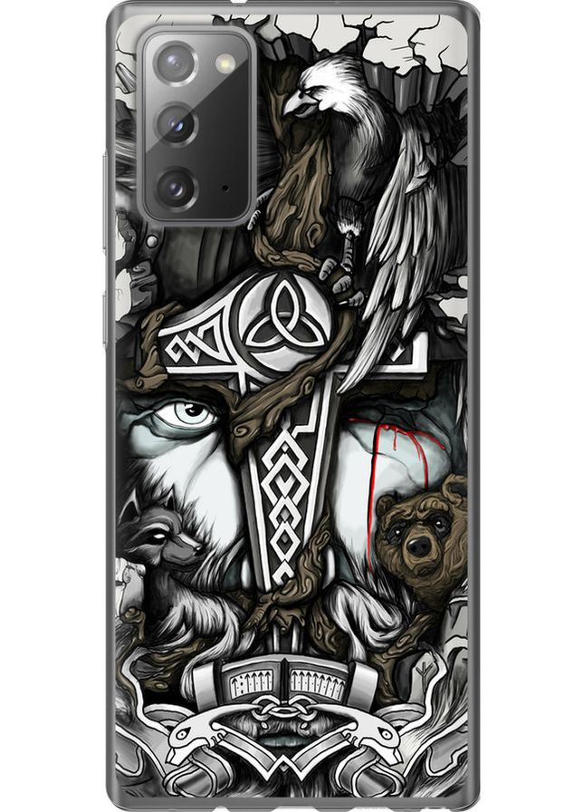 Силіконовий чохол 'Тату Вікінг' для Endorphone Samsung Galaxy Note 20 (257878120)