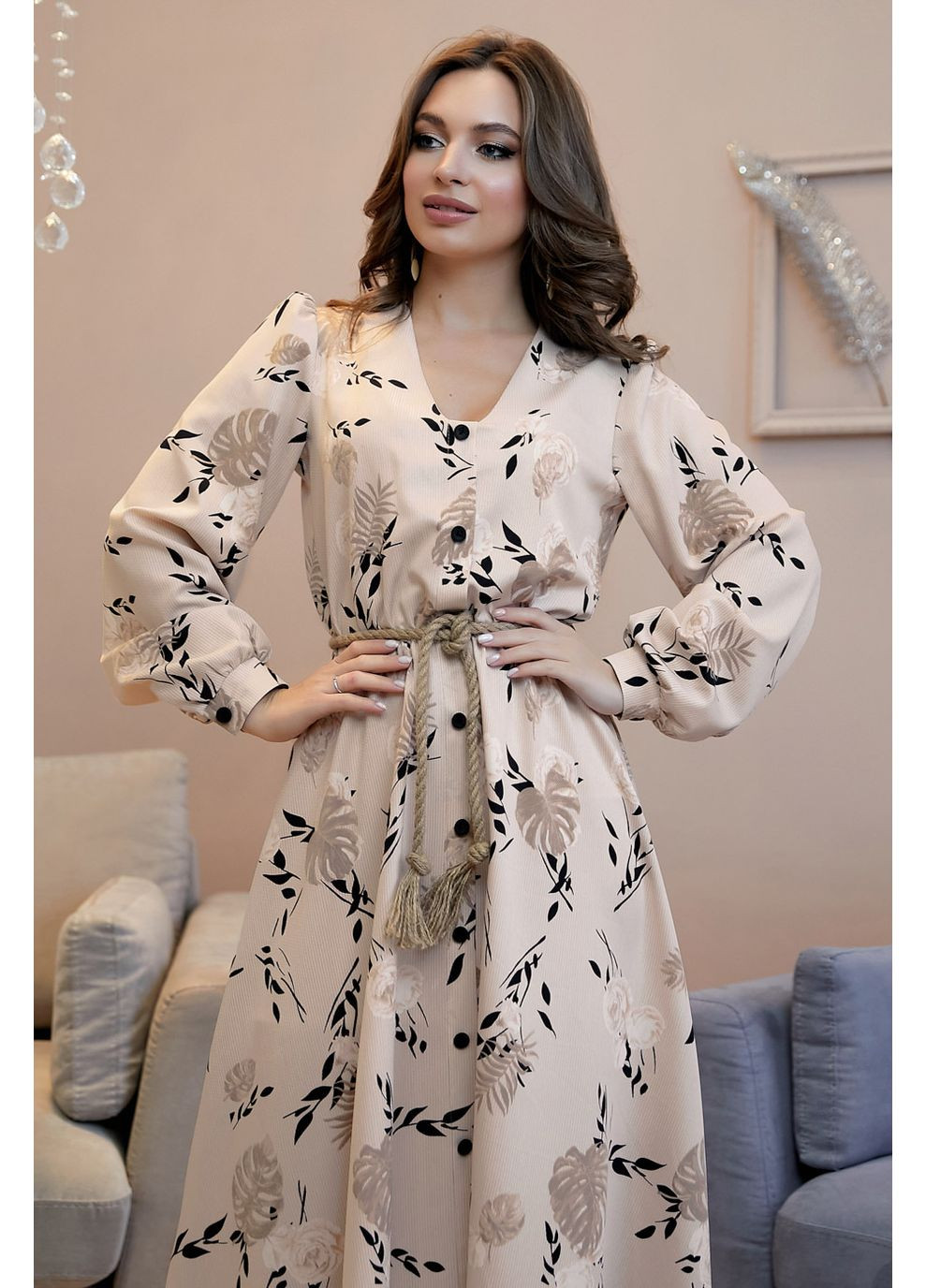 Бежева сукня 1318.4025 Seventeen